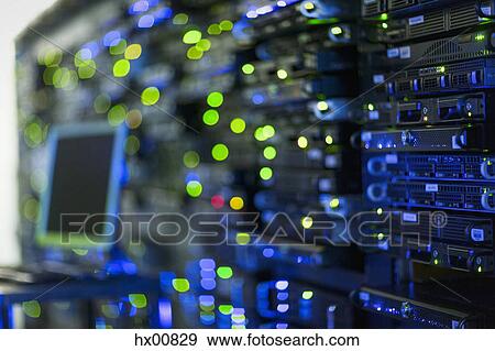 Illuminated server room panel View Large Photo Image Stock Photo - Illuminated server room panel. Fotosearch
