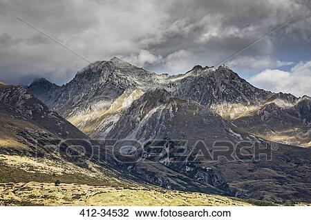 Landscape view of Sutherland mountains, New Zealand View Large Photo Image Stock Image - Landscape view of Sutherland mountains, New Zealand. Fotosearch