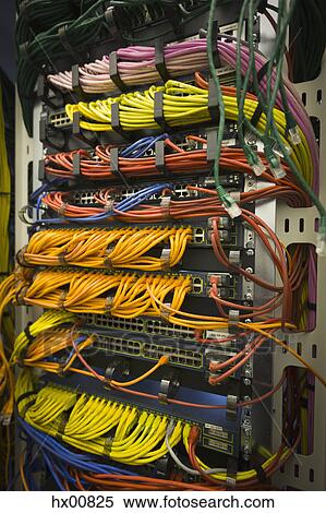 Multicolor server room cables View Large Photo Image Stock Photography - Multicolor server room cables. Fotosearch