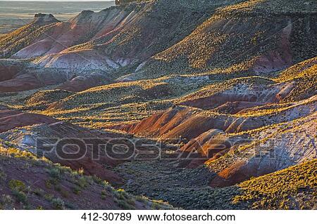 Stock Photo - Painted Desert Petrified Forest National Park, Arizona United States. Fotosearch