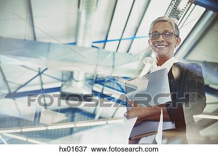 Portrait confident businesswoman View Large Photo Image Stock Photo - Portrait confident businesswoman. Fotosearch