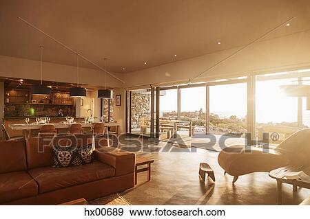 Sunny home showcase interior living room View Large Photo Image Stock Photo - Sunny home showcase interior living room. Fotosearch
