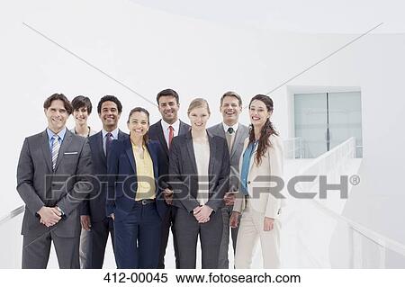 Portrait of smiling business people View Large Photo Image Stock Photography - Portrait of smiling business people. Fotosearch