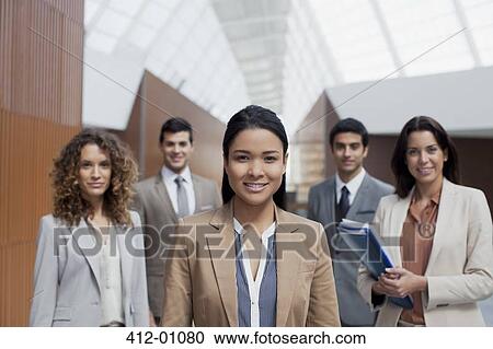 Portrait of confident business people View Large Photo Image Stock Image - Portrait of confident business people. Fotosearch