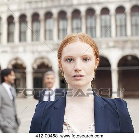 Close up portrait of confident businesswoman View Large Photo Image Stock Photo - Close up portrait of confident businesswoman. Fotosearch