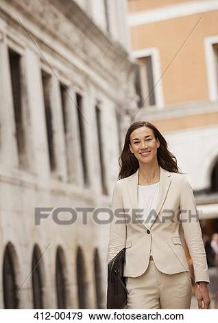 Stock Photo - Portrait of smiling businesswoman. Fotosearch