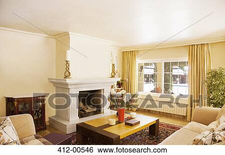Stock Photograph - Luxury livingroom . Fotosearch