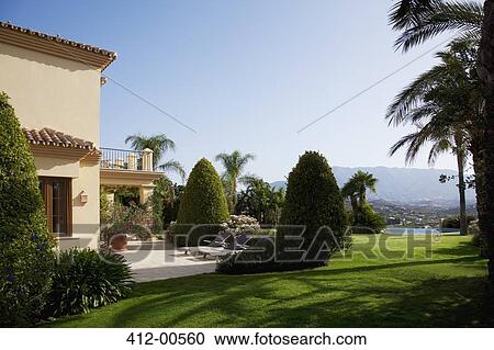 Luxury villa View Large Photo Image Stock Image - Luxury villa. Fotosearch