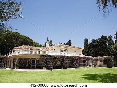 Stock Image - Spanish villa. Fotosearch