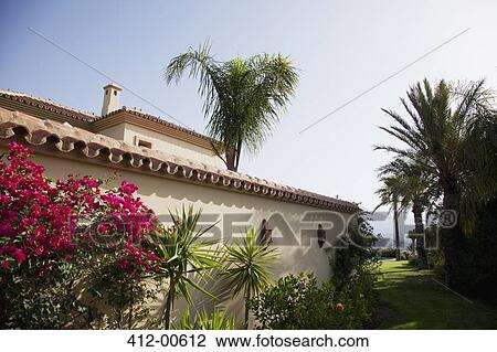 Spanish villa View Large Photo Image Stock Image - Spanish villa. Fotosearch
