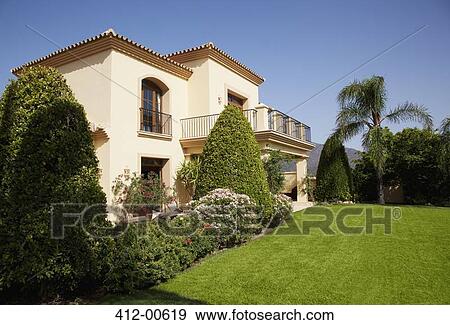Stock Photo - Spanish villa. Fotosearch