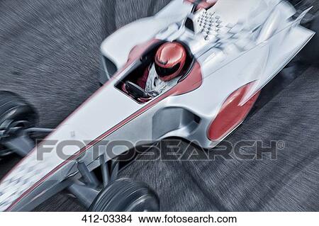 Race car driving on track View Large Photo Image Picture - Race car driving on track. Fotosearch