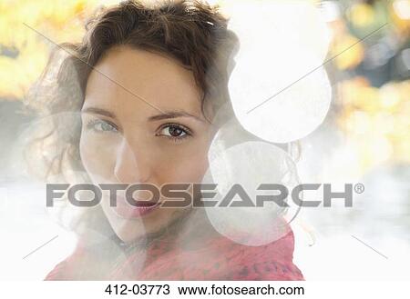 Close up of woman's smiling face View Large Photo Image Stock Image - Close up of woman's smiling face. Fotosearch