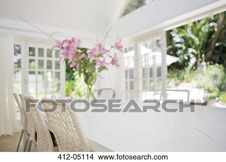 Picture - Dining room table and chairs. Fotosearch