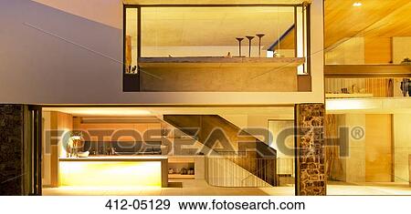 Open floor plan of modern house View Large Photo Image Stock Photo - Open floor plan of modern house. Fotosearch