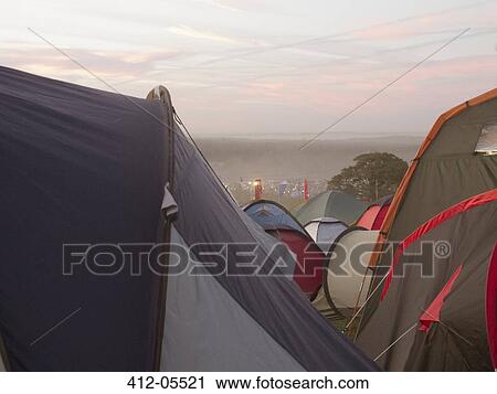 Tents outside music festival View Large Photo Image Stock Image - Tents outside music festival. Fotosearch