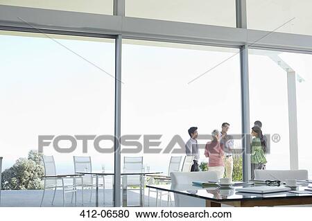 Business people talking in office View Large Photo Image Stock Image - Business people talking in office. Fotosearch