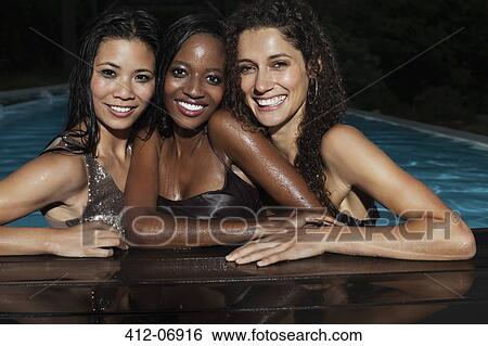 Fully dressed women in swimming pool View Large Photo Image Stock Photograph - Fully dressed women in swimming pool. Fotosearch