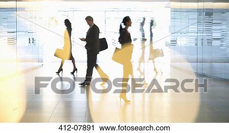 Business people in lobby View Large Photo Image Stock Image - Business people in lobby. Fotosearch