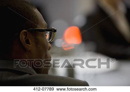 Close up rear view of businessman in meeting View Large Photo Image Stock Photo - Close up rear view of businessman in meeting. Fotosearch