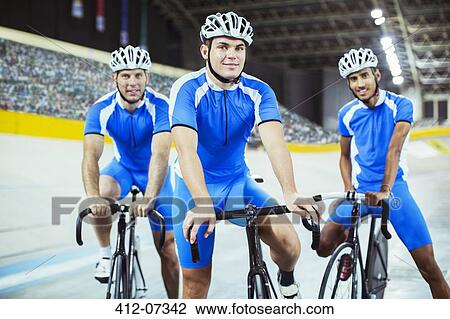 Track cycling team in velodrome View Large Photo Image Stock Image - Track cycling team in velodrome. Fotosearch