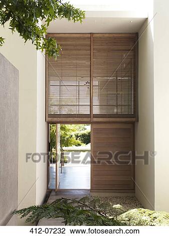 Doorway of modern house View Large Photo Image Stock Image - Doorway of modern house. Fotosearch
