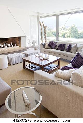 Stock Image - Luxury living room. Fotosearch