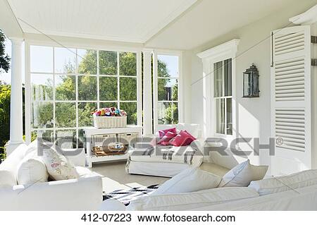 Luxury sun porch View Large Photo Image Stock Image - Luxury sun porch. Fotosearch