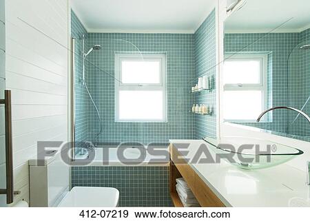 Modern bathroom View Large Photo Image Stock Photo - Modern bathroom. Fotosearch