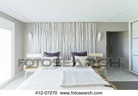 Stock Image - Modern bedroom. Fotosearch