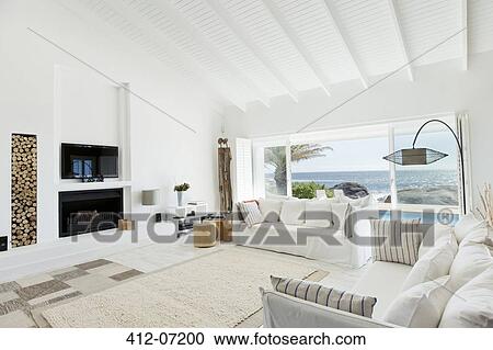 Modern living room View Large Photo Image Stock Image - Modern living room. Fotosearch