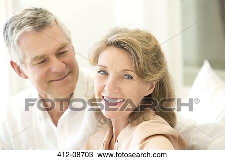 Portrait of smiling senior couple View Large Photo Image Stock Image - Portrait of smiling senior couple. Fotosearch