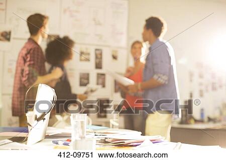 Business people talking in meeting View Large Photo Image Stock Image - Business people talking in meeting. Fotosearch