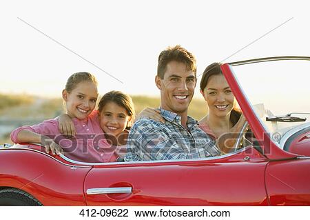 Family in convertible together View Large Photo Image Stock Image - Family in convertible together. Fotosearch