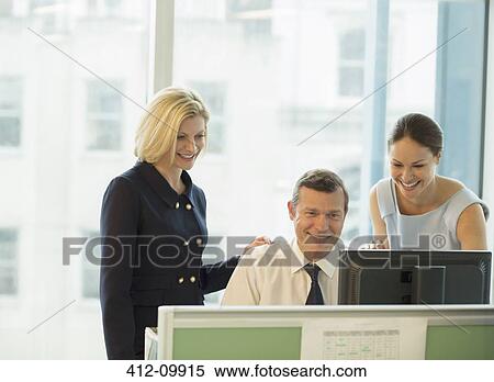 Business people talking in office View Large Photo Image Stock Photography - Business people talking in office. Fotosearch