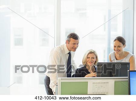 Business people working in office View Large Photo Image Stock Image - Business people working in office. Fotosearch