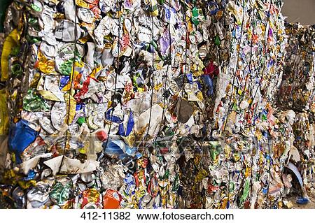 Compressed recycling bundles View Large Photo Image Stock Image - Compressed recycling bundles. Fotosearch