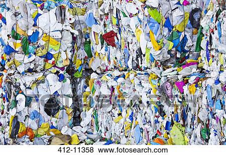 Compressed recycling bundles View Large Photo Image Stock Photo - Compressed recycling bundles. Fotosearch