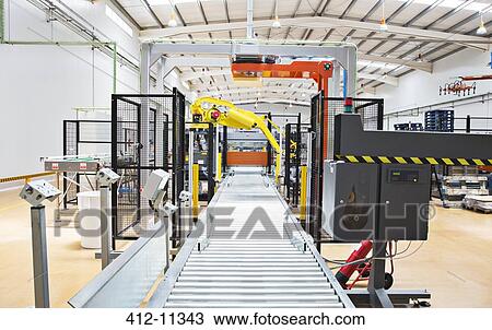 Conveyor belt in factory View Large Photo Image Stock Image - Conveyor belt in factory. Fotosearch