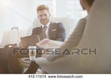 Business people talking in office View Large Photo Image Picture - Business people talking in office. Fotosearch