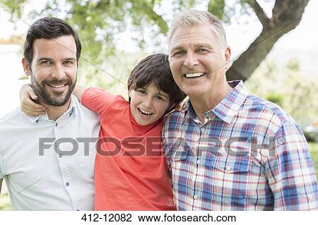 Multi-generation men smiling View Large Photo Image Stock Image - Multi-generation men smiling. Fotosearch