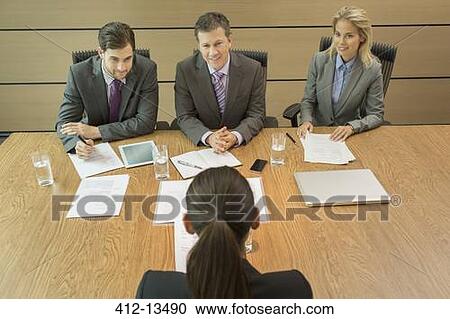 Business people talking in meeting View Large Photo Image Stock Image - Business people talking in meeting. Fotosearch