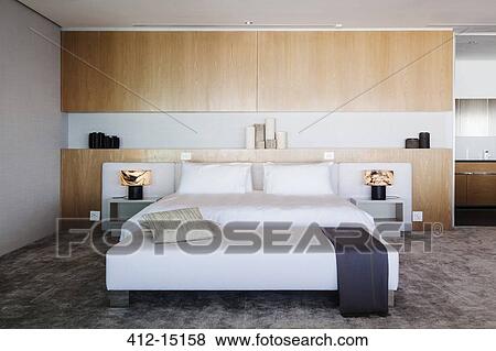 Stock Photo - Modern bedroom. Fotosearch