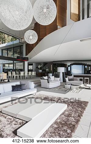 Sofas and tables in modern living room View Large Photo Image Stock Photo - Sofas and tables in modern living room. Fotosearch
