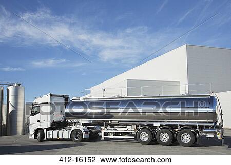 Stainless steel milk tanker View Large Photo Image Stock Image - Stainless steel milk tanker. Fotosearch