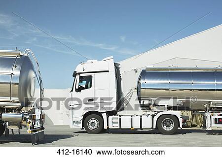 Stainless steel milk tankers View Large Photo Image Stock Image - Stainless steel milk tankers. Fotosearch