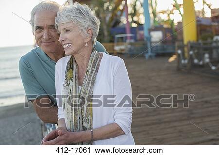 Senior couple at amusement park View Large Photo Image Stock Image - Senior couple at amusement park. Fotosearch