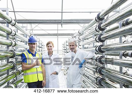 Portrait of confident scientists and engineer in greenhouse View Large Photo Image Stock Photo - Portrait of confident scientists and engineer in greenhouse. Fotosearch