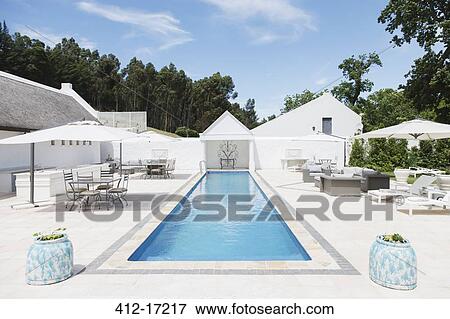 Luxury lap pool View Large Photo Image Stock Photo - Luxury lap pool. Fotosearch