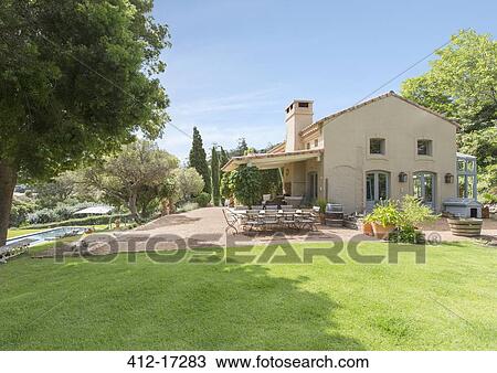 Luxury rural villa View Large Photo Image Stock Image - Luxury rural villa. Fotosearch